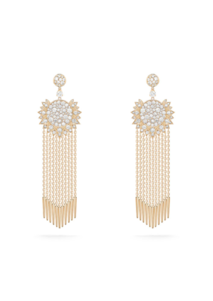 Sunlight fringe earrings<br />
 