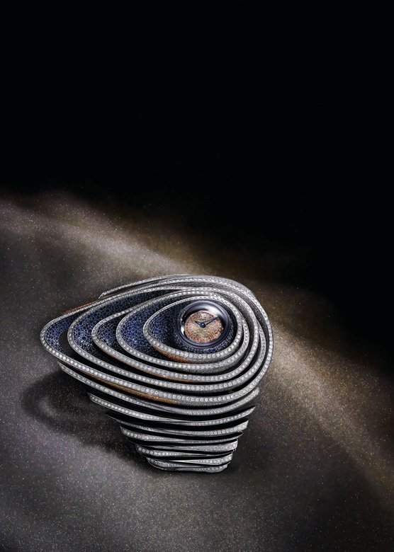 <strong>Audemars Piguet</strong>, Sapphire Orbe high jewelry watch<br />
 