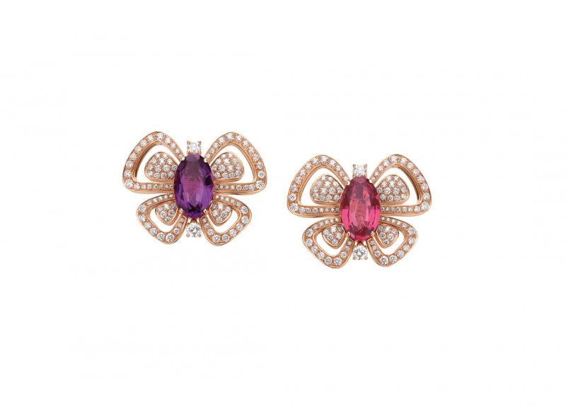 <strong>Bvlgari</strong>, Wild Pop high jewelry collection, Butterflies earrings<br />
 
