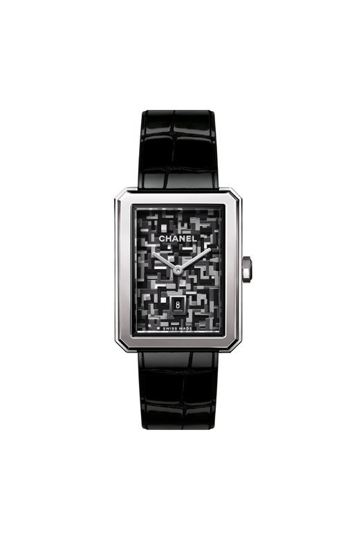 CHANEL’s Première Boy Neo Tweed watch