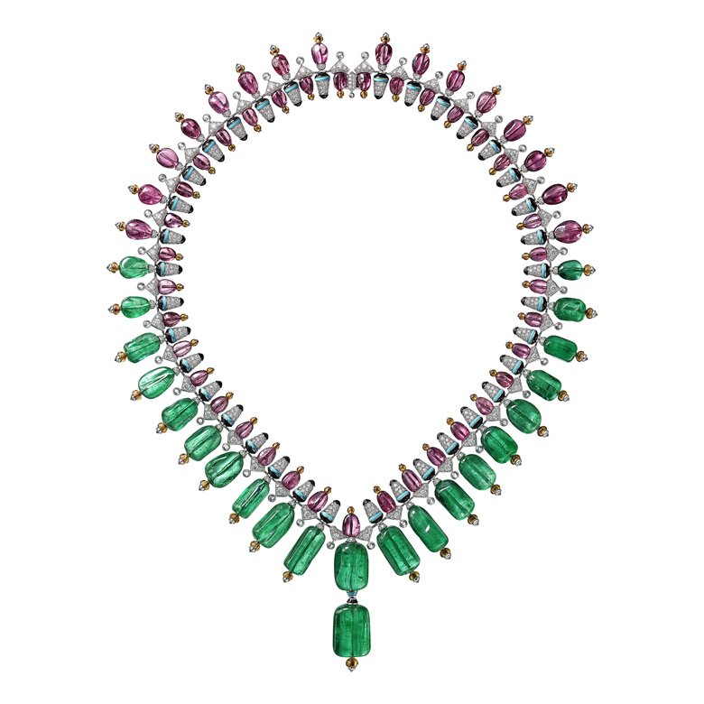 <strong>Cartier</strong>, Coloratura high jewelry collection, Chromaphonia necklace<br />
 