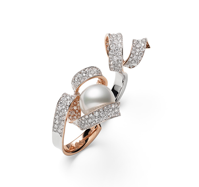 <strong>Mikimoto</strong>, Jeux de Rubans high jewelry ring<br />