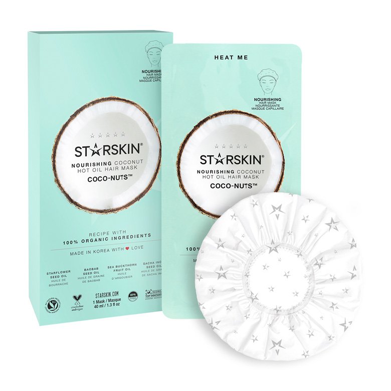 <strong>STARSKIN</strong>, Coco-Nuts Nourishing Hot Oil Hair Mask<br /> <em>Available at Sephora </em><br />