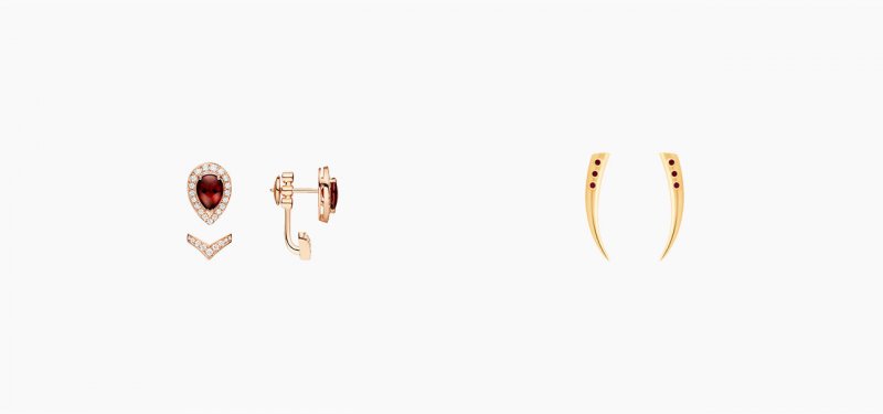 <strong>Gemfields</strong>, Kayila earrings<br /> <strong>Chaumet</strong>, Josephine Aigrette earrings