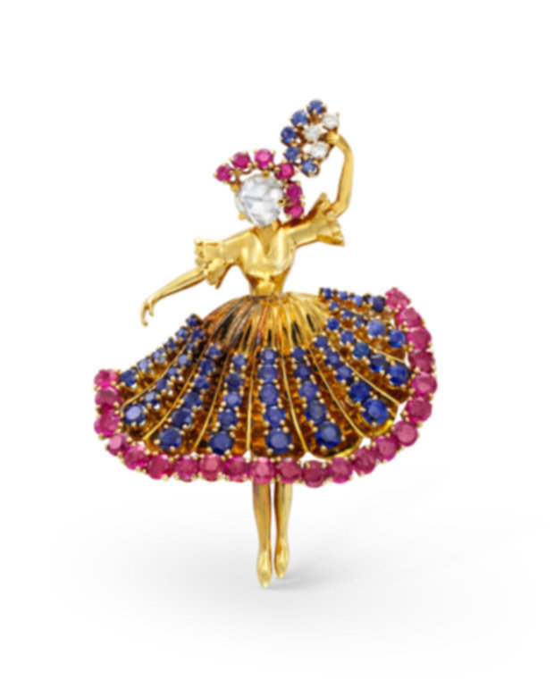 Ballerina clip, made in 1945<br />
 