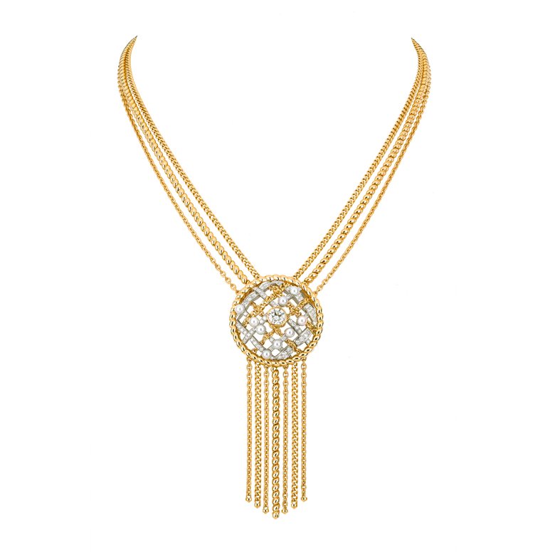 Tweed Cordage Necklace<br />
 