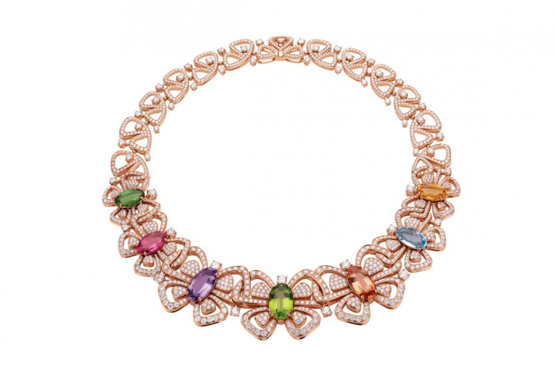 <strong>Bvlgari</strong>, Wild Pop high jewelry collection, Butterflies necklace<br />
 
