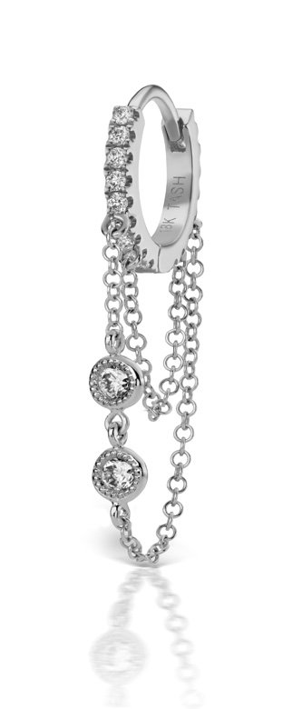 <strong>Maria Tash</strong> Diamond Eternity single earring<br />
 