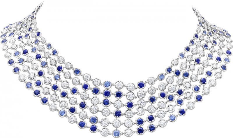 <strong>Van Cleef & Arpels</strong>, Brume de Sapphir high jewelry necklace<br />
 