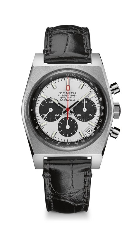 <strong>Zenith, 50th El Primero Anniversary El Primero A384 Revival watch</strong><br />
After 50 years of producing El Primero watches Zenith celebrates this legacy with a special edition supplied with an original 1969 case of 37mm diameter and an automatic El Primero column-wheel chronograph.<br />
 <br /> <em>Article Written by Mirella Haddad</em>