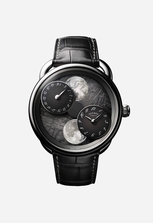 <strong>Hermès</strong>, Arceau Heure de la Lune Météorite watch<br />