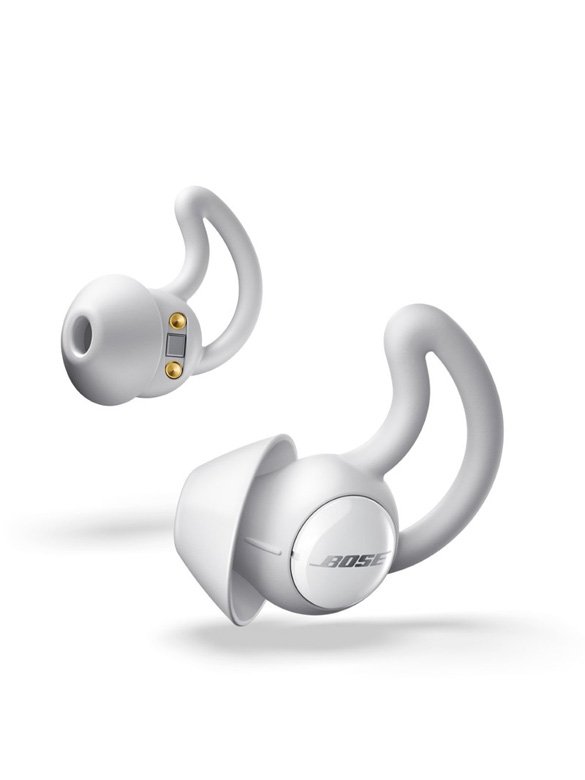 <strong>Bose</strong>, Noise Masking Sleep Buds<br /> <em>Available at Virgin Megastore</em><br />
 