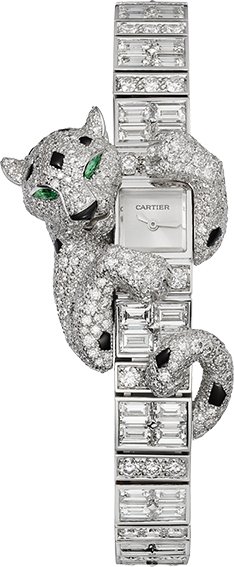 <strong>Cartier</strong>, Baguette Panthère high jewelry watch<br />
