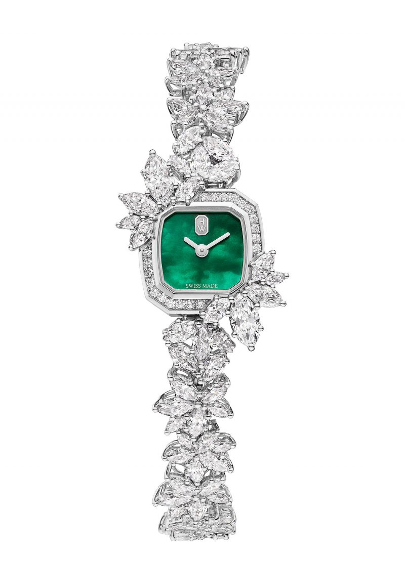 <strong>Harry Winston</strong>, Precious Emerald high jewelry watch<br />
 