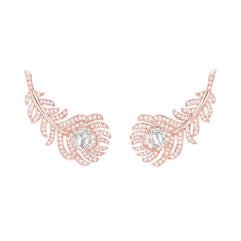 <strong>Boucheron</strong>, Plume de Paon earrings<br />
 