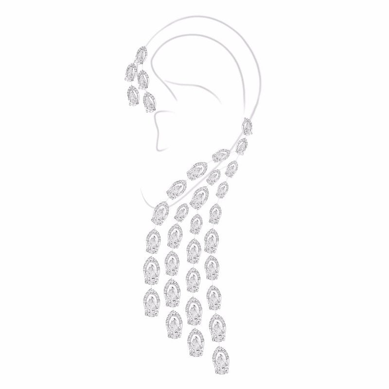<strong>Messika Paris</strong>, Desert Bloom high jewelry ear cuff<br />
 
