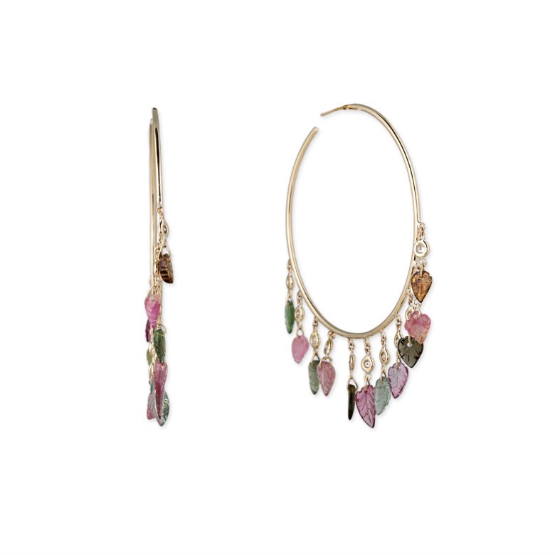 <strong>Jacquie Aiche</strong>, Leaf Shaker earrings<br />
 