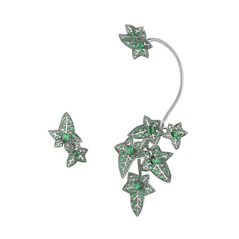 <strong>Boucheron</strong> Signature high jewelry collection, Lierre de Paris asymmetrical earrings<br />
 