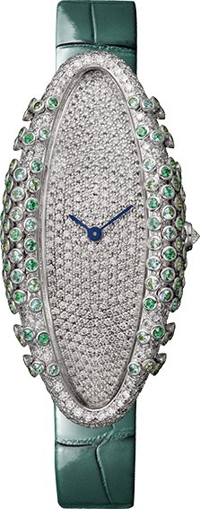 <strong>Cartier</strong>, Cartier Libre Baignoire Allongée Celadon watch<br />
 