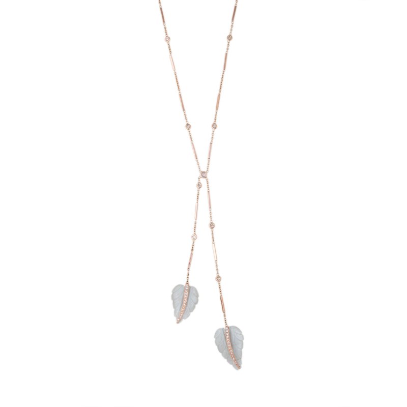 <strong>Jacquie Aiche</strong>, Gemstone Leaves pendant<br />
 