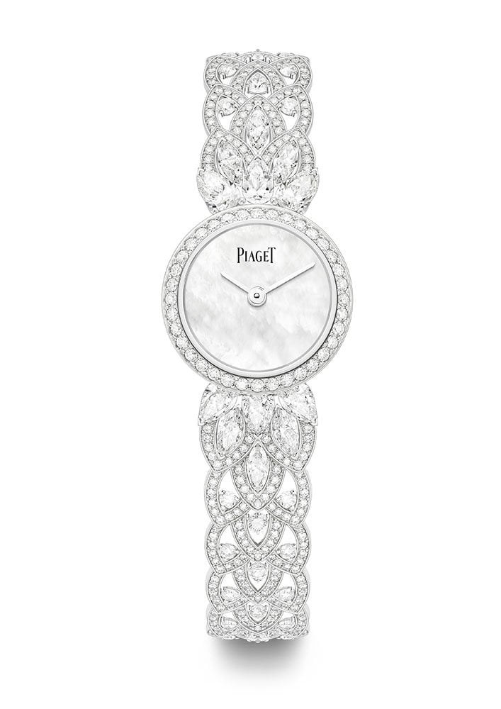 <strong>Piaget</strong>, Golden Oasis high jewelry collection, White Titanota watch<br />
 