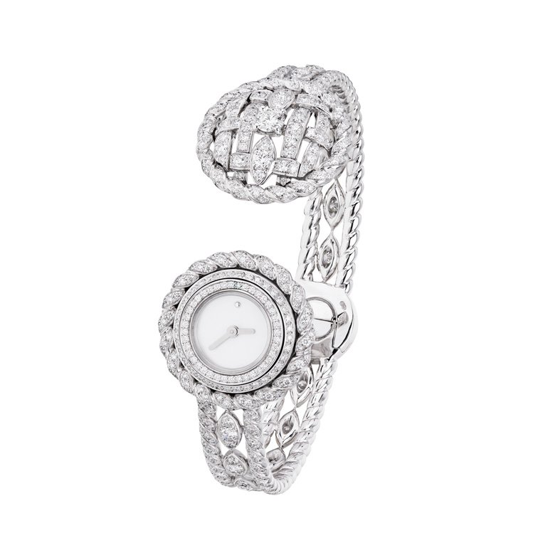 <strong>CHANEL</strong>, Le Tweed de CHANEL high jewelry collection, Tweed Cordage watch<br />
 