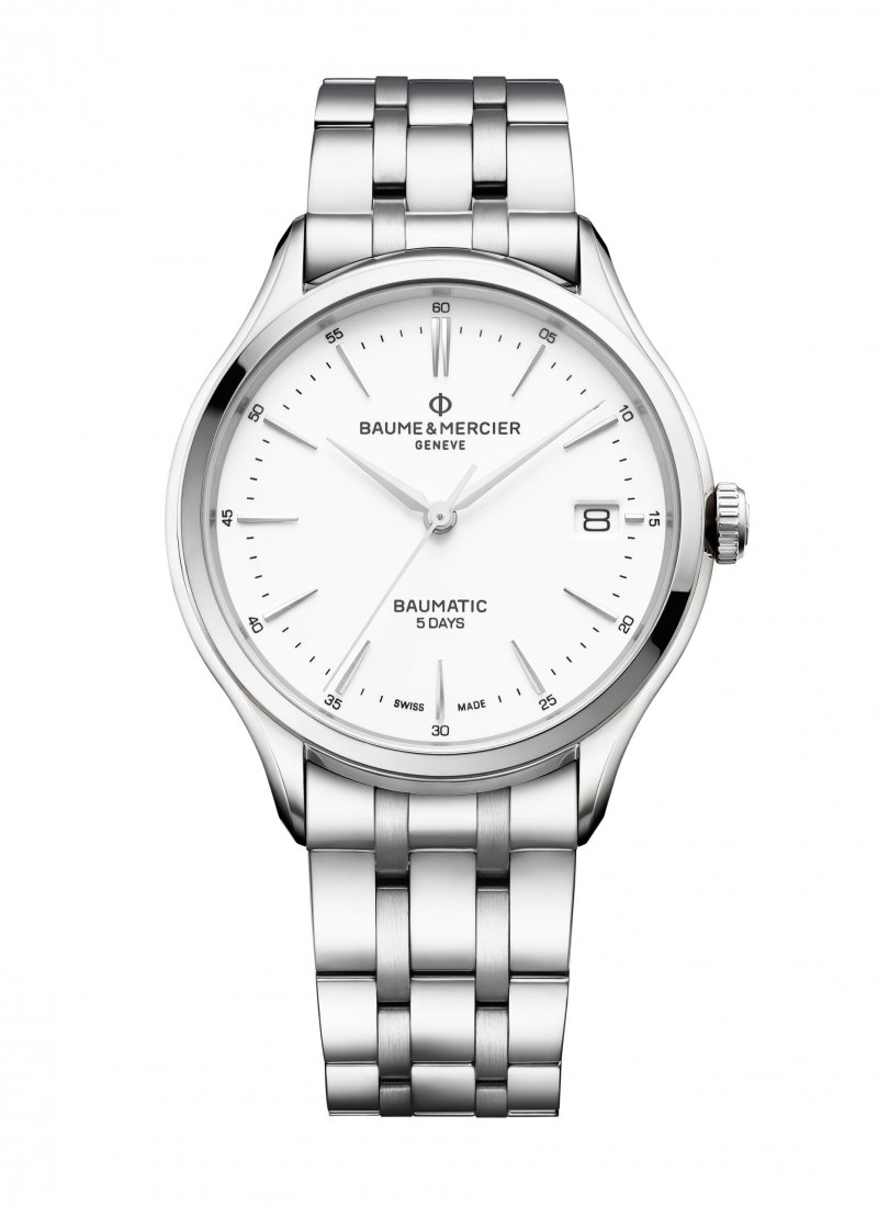 <strong>Baume & Mercier</strong>, Clifton Baumatic watch<br />
 