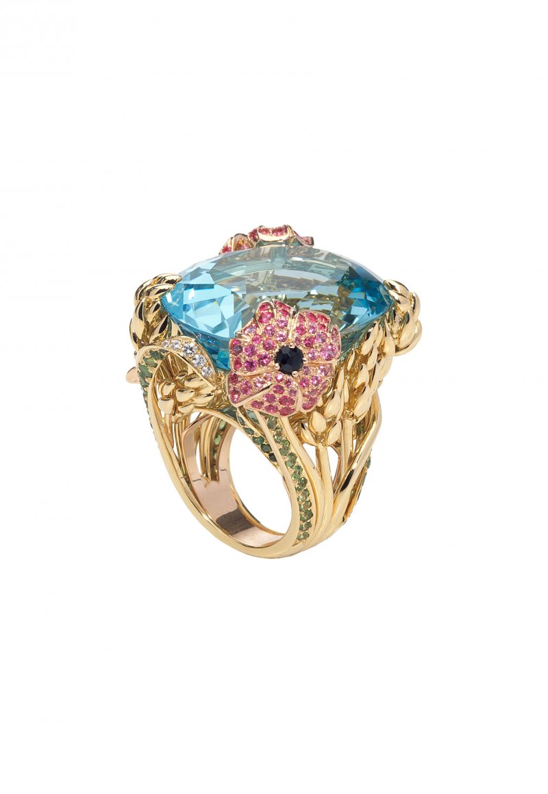 <strong>Dior</strong>, Incroyables et Merveilles high jewelry collection, Incroyables et Merveilles Epi de Blé ring<br />
 