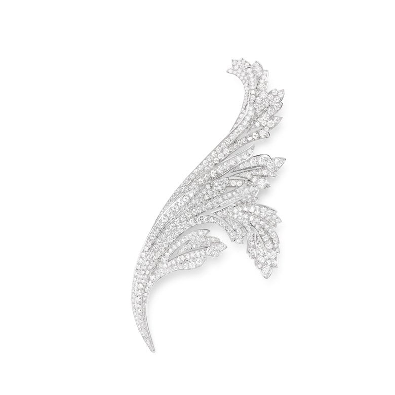 <strong>Boucheron</strong>, Paris, Vu Du 26 high jewelry collection, Feuilles d’Acanthe brooch<br />