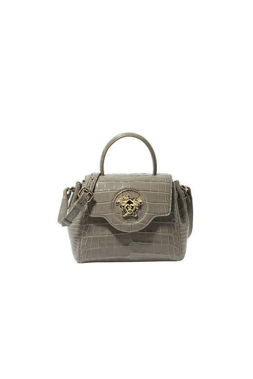 Another tribute to the Middle East are the two limited-edition Medusa handbags available in <strong>Versace</strong> boutiques at The Avenues Mall Kuwait, The Dubai Mall and Riyadh Kingdom Mall. With a classic black version and a neutral taupe one, the iconic gold-tone hardware shines ever-so-bright!