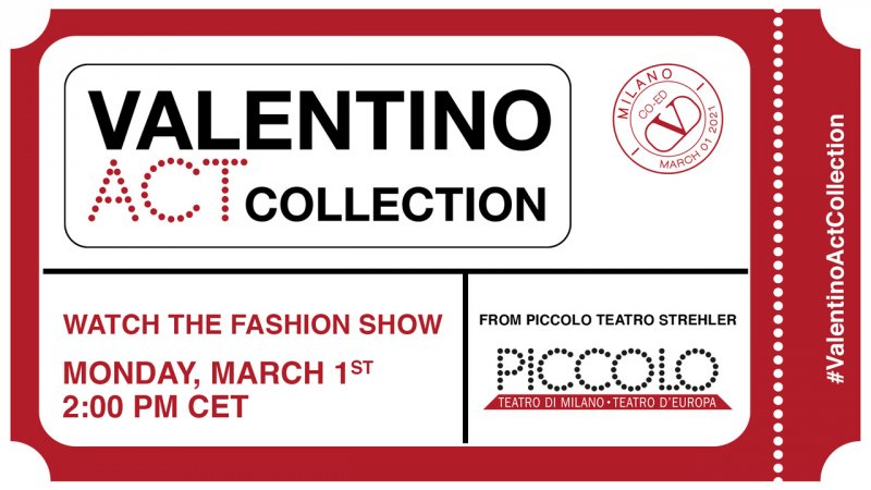 Live Streaming - Valentino's Fall/Winter 2021-2022 Act Collection
