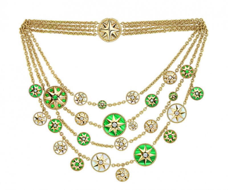 Discover “Rose des Vents” with Emeralds and Malachite
