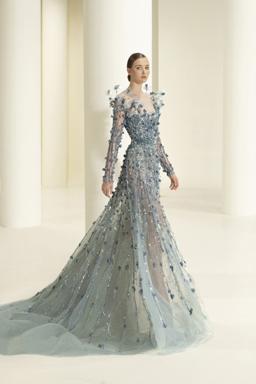Elie saab silver dress 2025