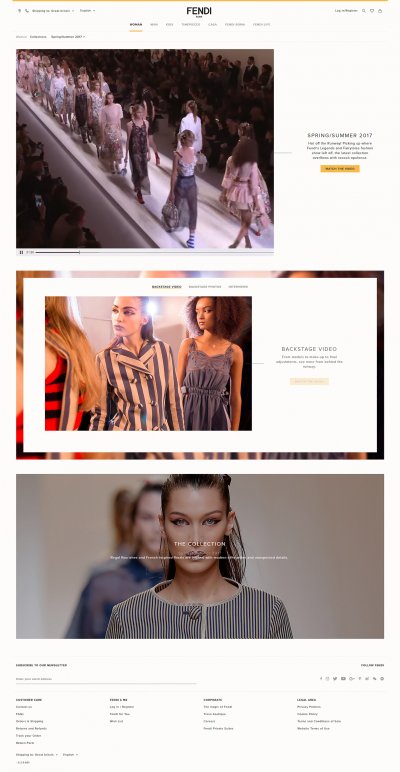 New Design for Fendi.com
