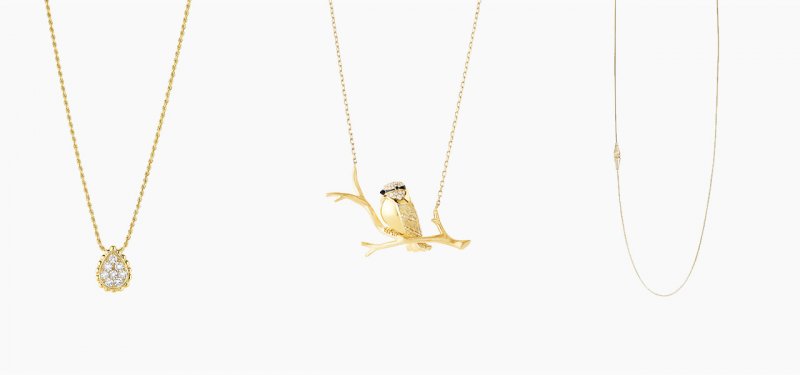 <strong>Boucheron</strong> Serpent Bohème pendant<br /> <strong>Boucheron</strong> Meisa the Chickadee pendant<br /> <strong>Boucheron</strong> Jack de Boucheron sautoir