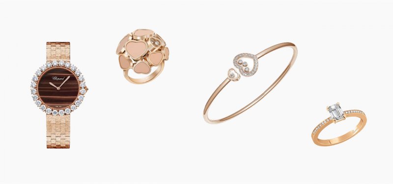 <strong>Special Occasion</strong><br /> <strong>Chopard</strong> L'Heure du Diamant watch<br /> <strong>Chopard</strong> Happy Diamonds Icons bangle<br /> <strong>Chopard</strong> For Ever ring<br /> <strong>Chopard</strong> Happy Hearts cocktail ring