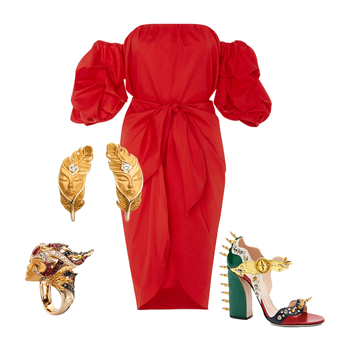 -<strong>جيجي حديد</strong> الجميلة تبدو مذهلة في فستان بلون البيج من <strong>تومي هيلفيغر</strong><br />
&nbsp;