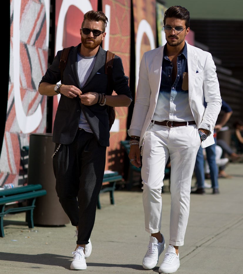 Suit with stan smith hotsell