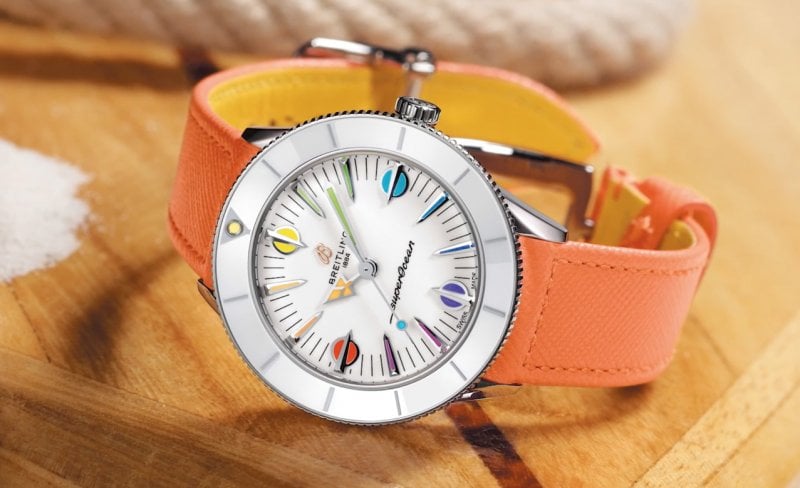 Josette Awwad Tells the Iconic Story of Breitling’s Superocean Heritage ’57 Pastel Paradise
