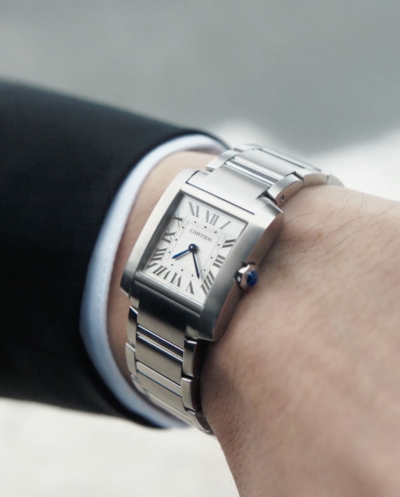 Admire the Iconic Tank Fran&ccedil;aise Watch through Cartier&rsquo;s Latest Campaign
