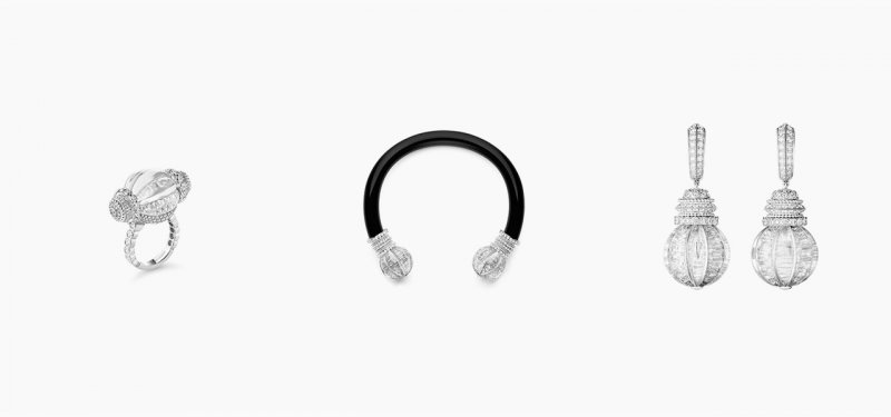 <strong>Boucheron</strong>, Paris, Vu Du 26 high jewelry collection, Torque set featuring a necklace, a ring and a pair of earrings<br />
 