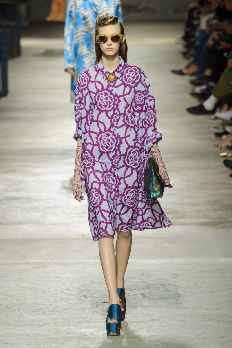 DRIES VAN NOTEN ドリスヴァンノッテン レオパード シアー