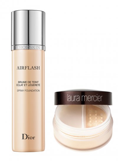 Miracle Beauty Combo - Diorskin Airflash Spray and Laura Mercier Mineral Powder