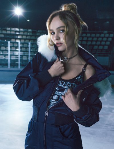 Lily-Rose Depp Skates through the Coco Neige 2023/2024 Campaign
