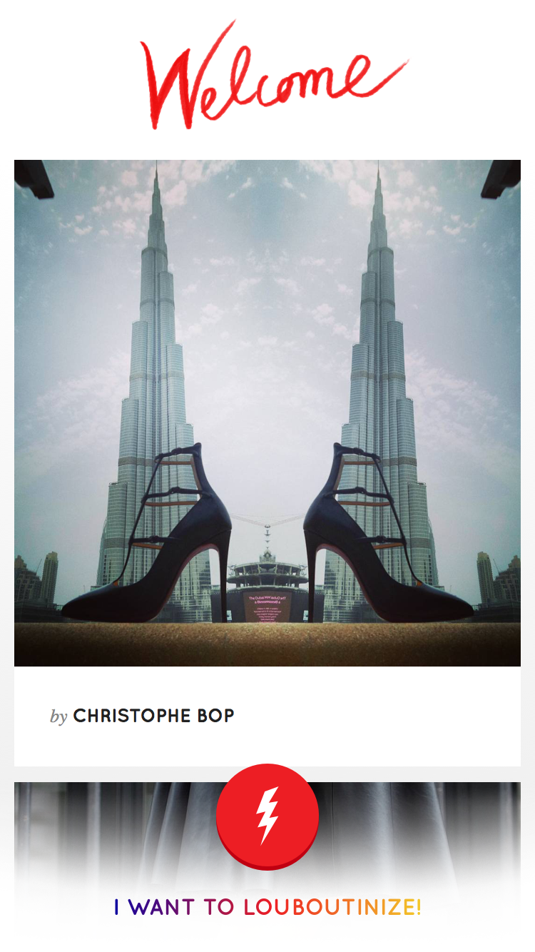 Louboutinize – Exclusive Photo Filter App by Christian Louboutin