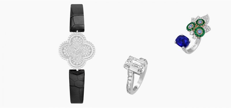 <strong>Special Occasion</strong><br /> <strong>Van Cleef & Arpels</strong> Sweet Alhambra watch<br /> <strong>Van Cleef & Arpels</strong> Romeo & Juliet high jewelry collection, Flora ring<br /> <strong>Van Cleef & Arpels</strong> Romeo & Juliet high jewelry collection, Specchio transformable ring